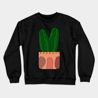 Cute Cactus Design #74: Earthy Cactus Friends Crewneck Sweatshirt